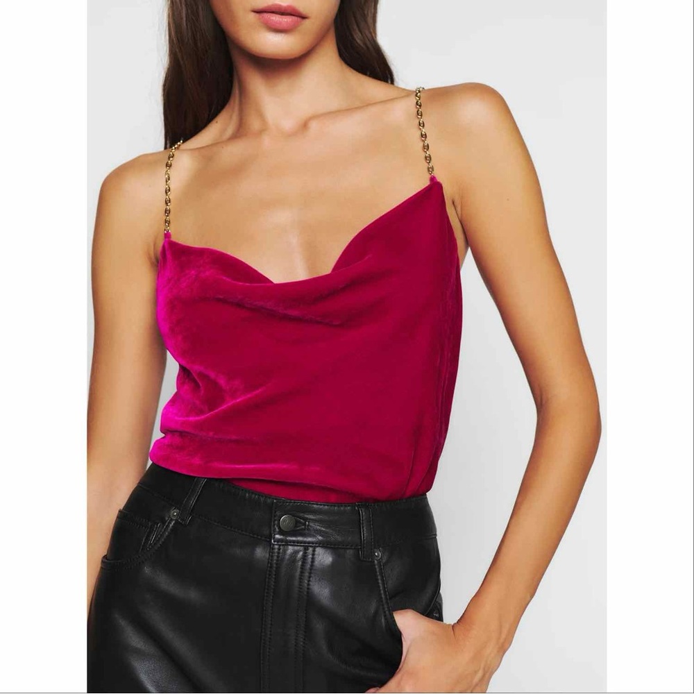 Reformation Rori Velvet Top - Picture 2 of 4